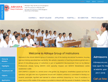 Tablet Screenshot of abhayagroup.com